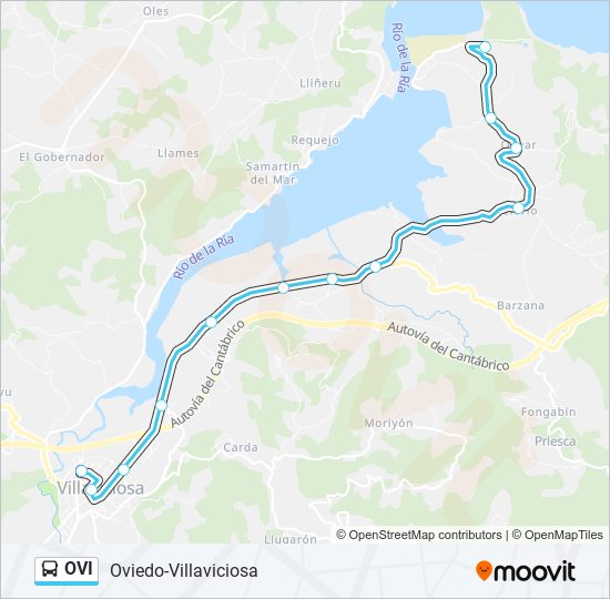 Mapa de OVI de autobús