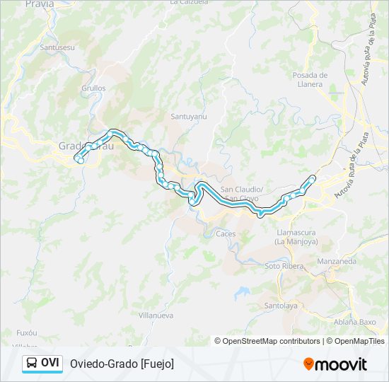 Mapa de OVI de autobús