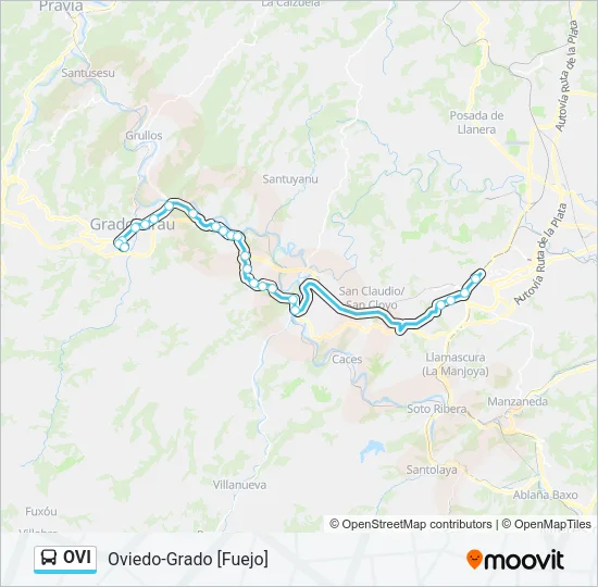 OVI Bus Line Map