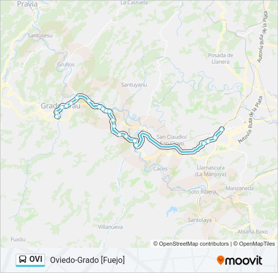 Mapa de OVI de autobús