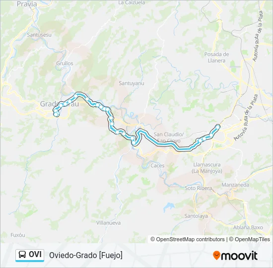 OVI Bus Line Map
