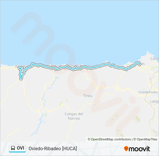OVI Bus Line Map