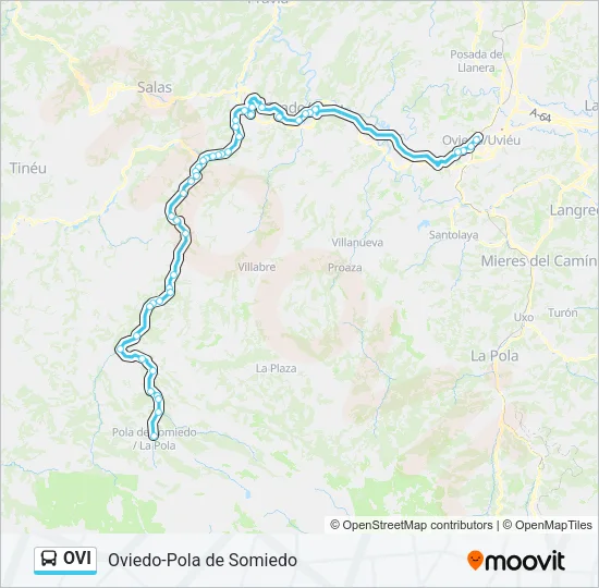 OVI Bus Line Map