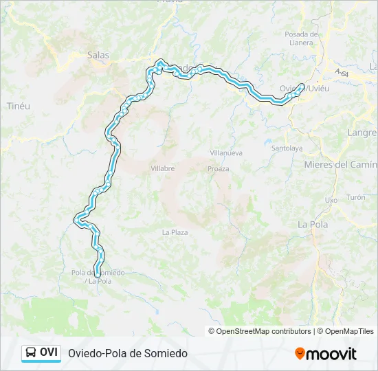 OVI Bus Line Map