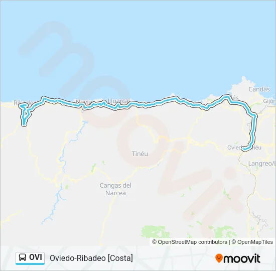 OVI Bus Line Map