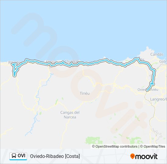 Mapa de OVI de autobús