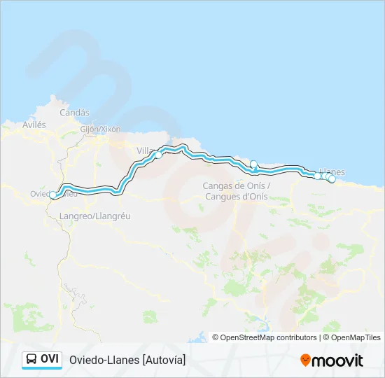 OVI Bus Line Map