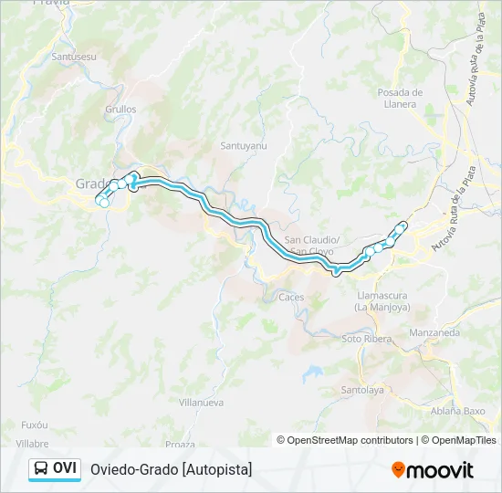 OVI Bus Line Map