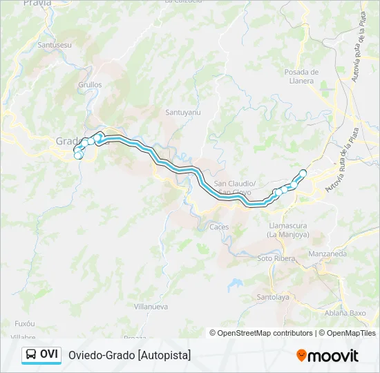 OVI Bus Line Map