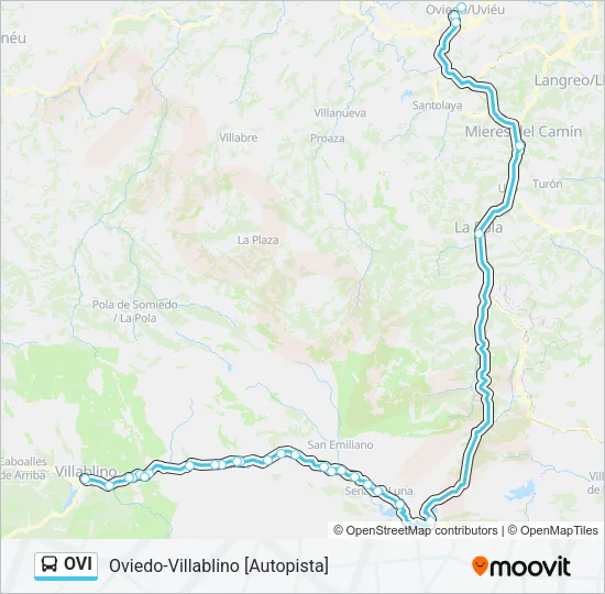 OVI Bus Line Map