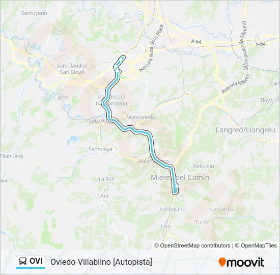 OVI Bus Line Map
