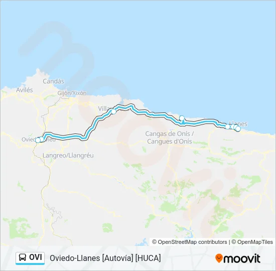OVI Bus Line Map