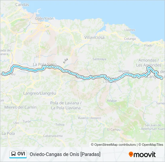 OVI Bus Line Map