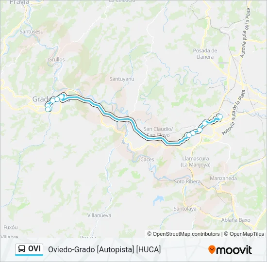 OVI Bus Line Map