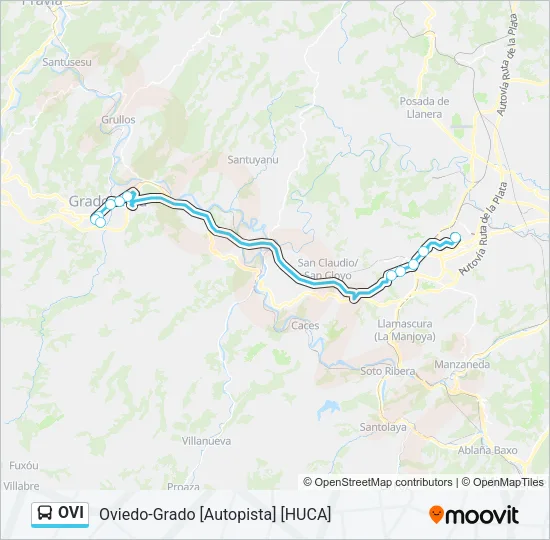 OVI Bus Line Map