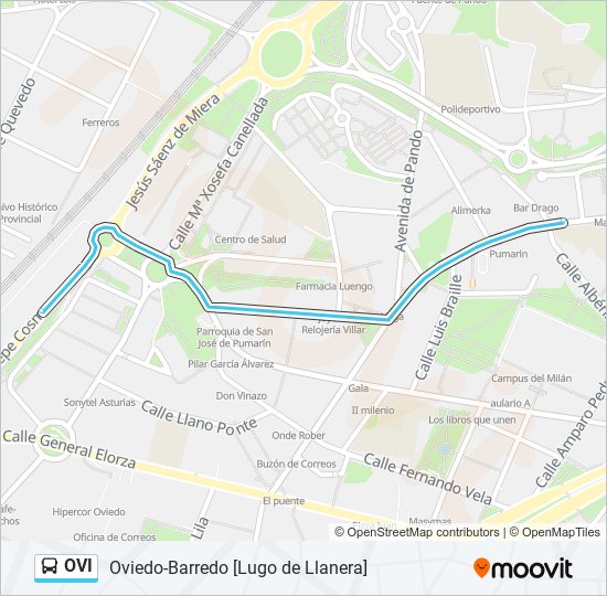 OVI bus Line Map