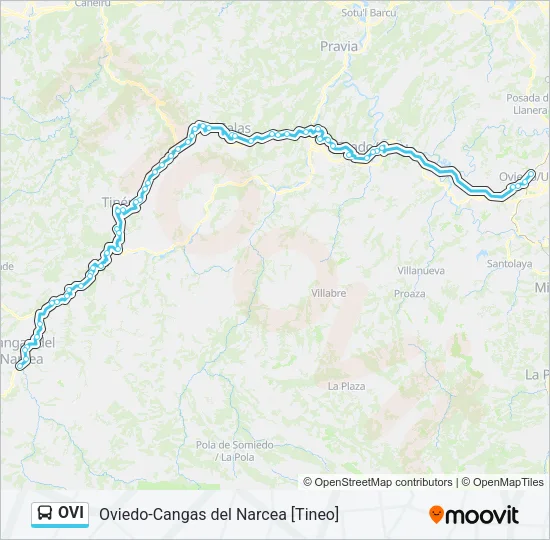 OVI Bus Line Map