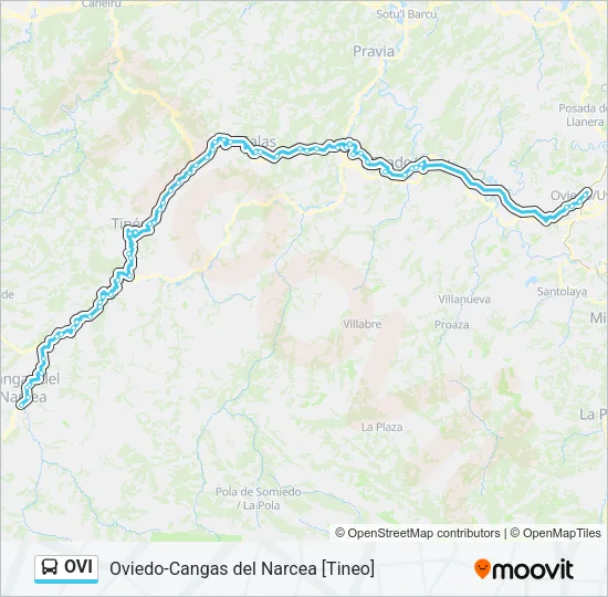 OVI Bus Line Map