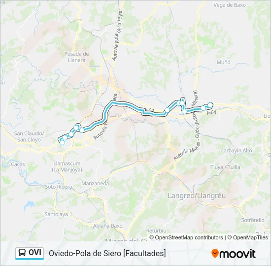 OVI Bus Line Map