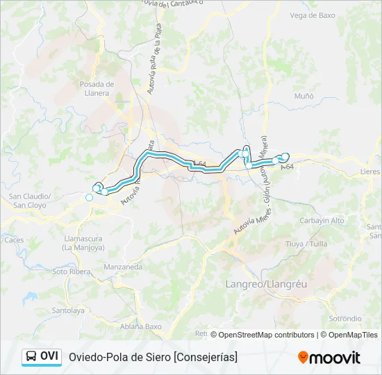 OVI Bus Line Map