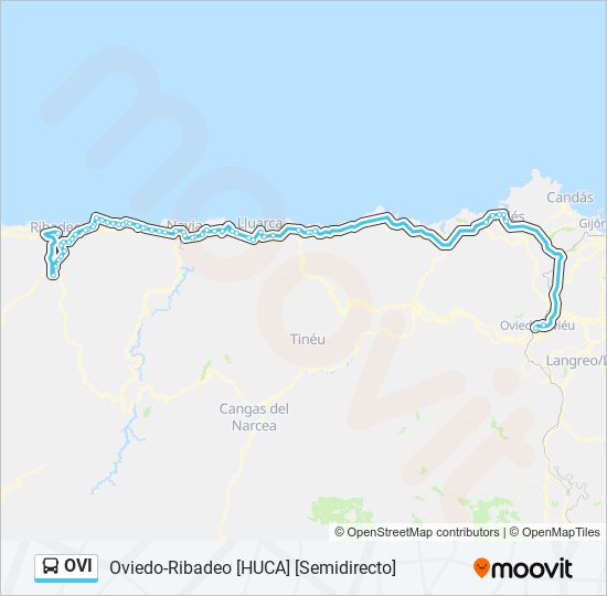 OVI bus Mapa de línia