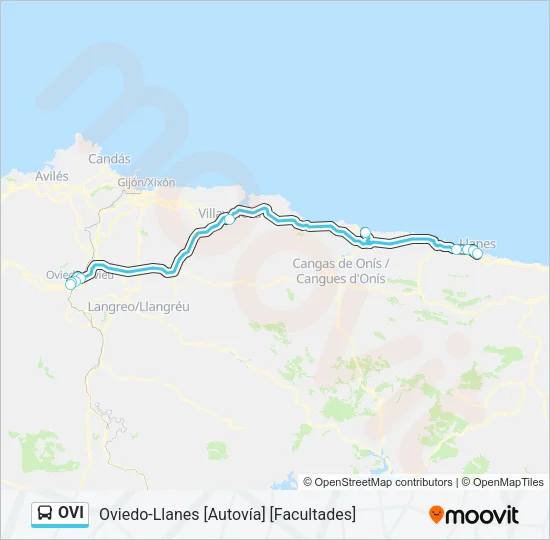 OVI Bus Line Map