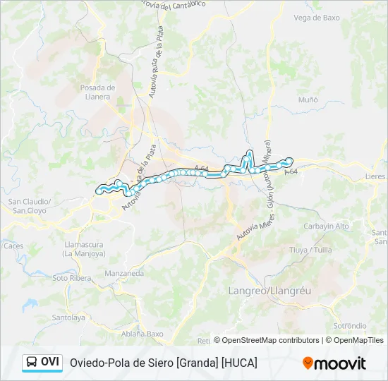 OVI Bus Line Map