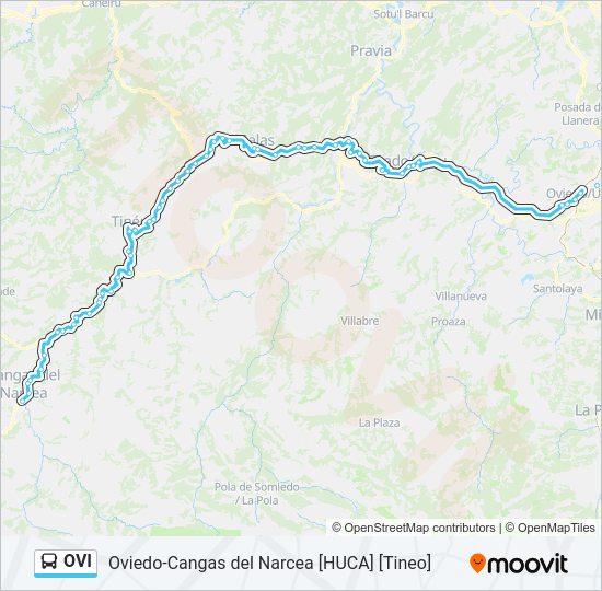 OVI bus Line Map