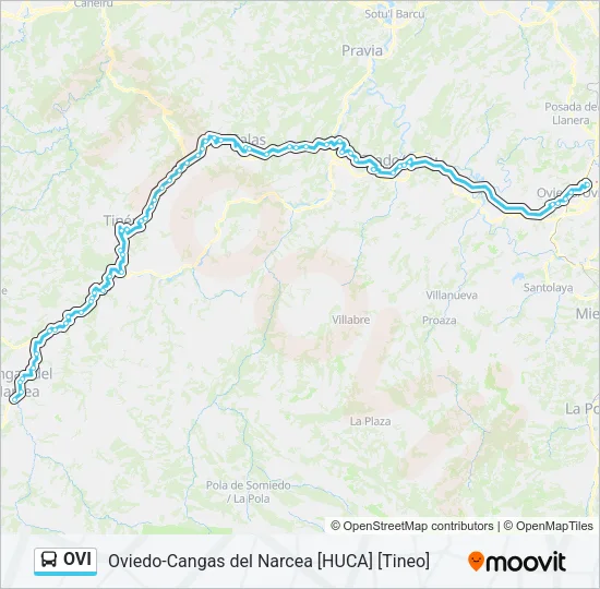 OVI Bus Line Map