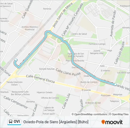 OVI Bus Line Map