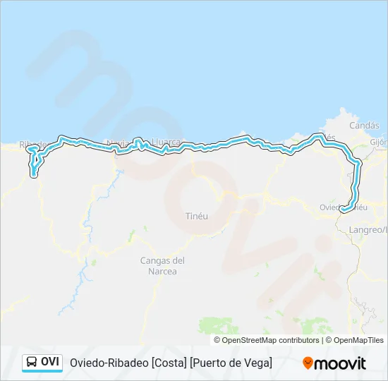 OVI Bus Line Map