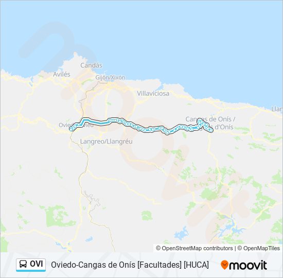 Mapa de OVI de autobús