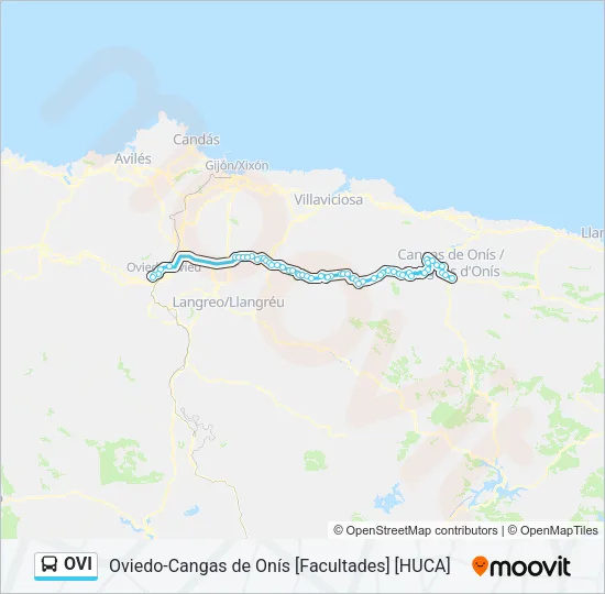 OVI Bus Line Map
