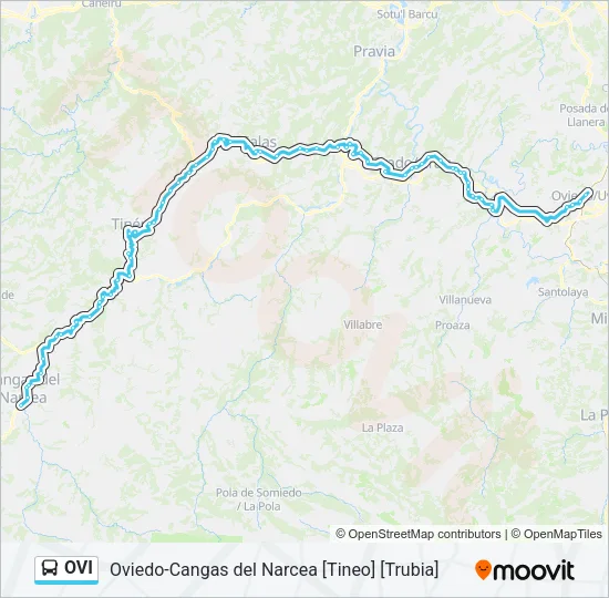 OVI Bus Line Map