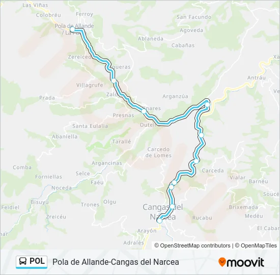 POL Bus Line Map