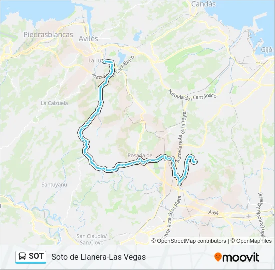 SOT Bus Line Map