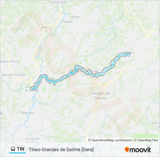 TIN Bus Line Map