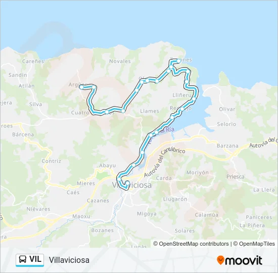 VIL Bus Line Map