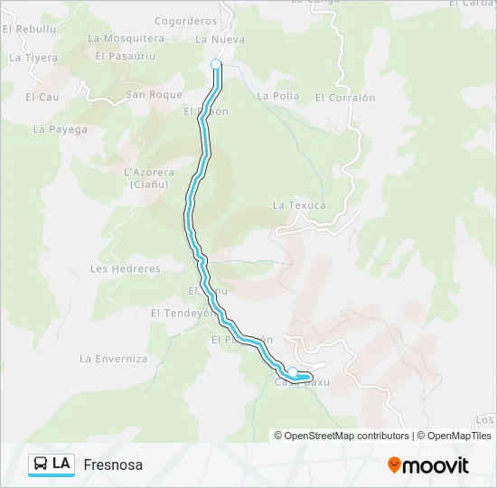 LA Bus Line Map