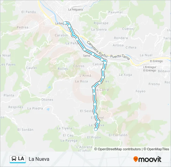 LA Bus Line Map