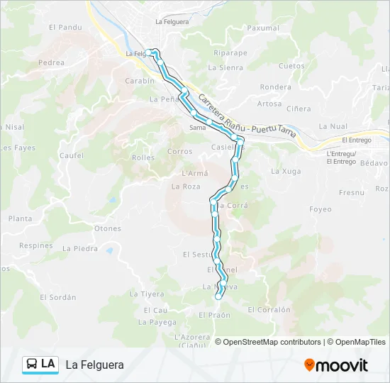 LA Bus Line Map