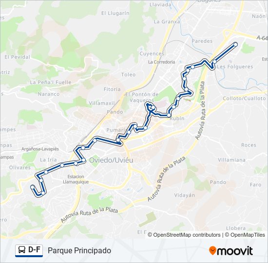 D-F bus Line Map