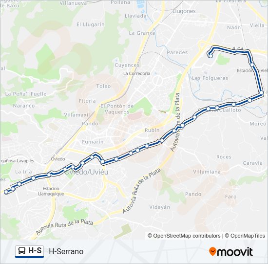 Mapa de H-S de autobús