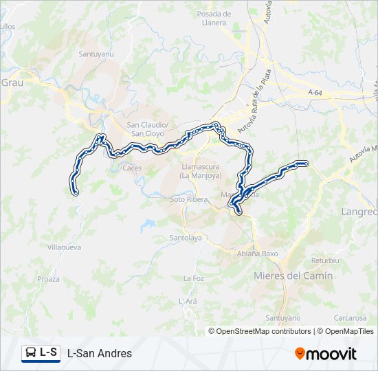 Mapa de L-S de autobús