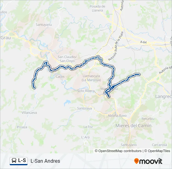 L-S Bus Line Map