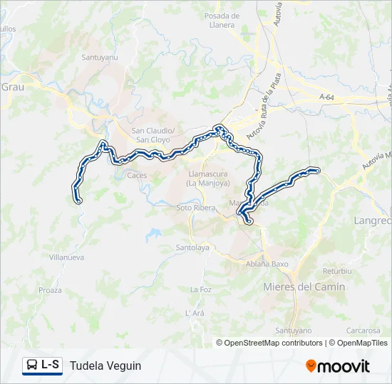 L-S Bus Line Map