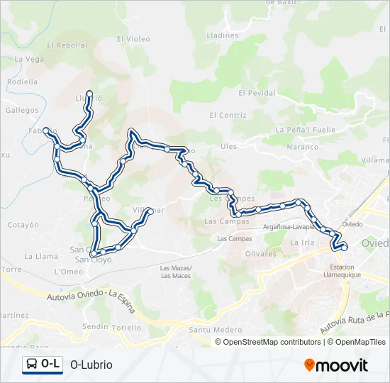 O-L Bus Line Map