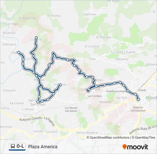 O-L Bus Line Map