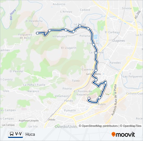 Mapa de V-V de autobús