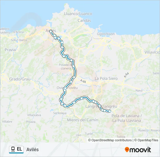 EL Train Line Map